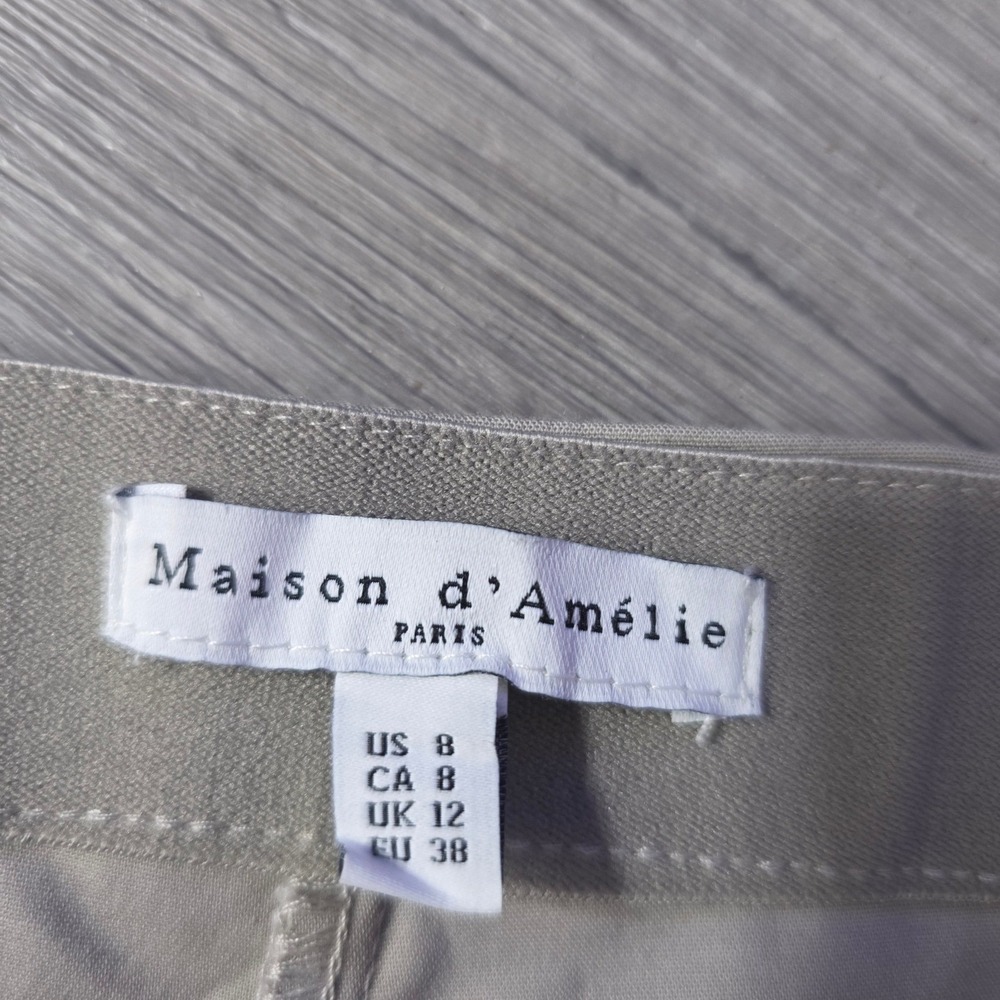 Maison d'Amelie Paris Trousers‎ Womens Size 8 Beige Business Casual Career - Picture 5 of 6